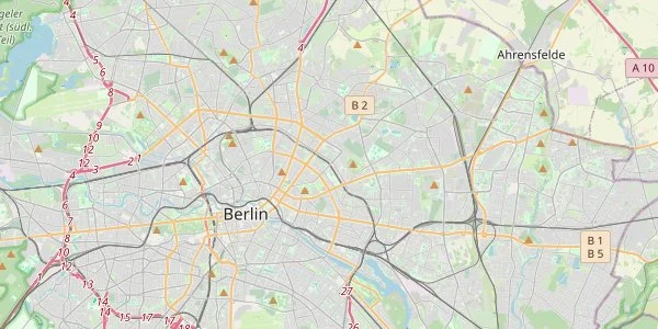 Map of Berlin showing key areas and neighborhoods