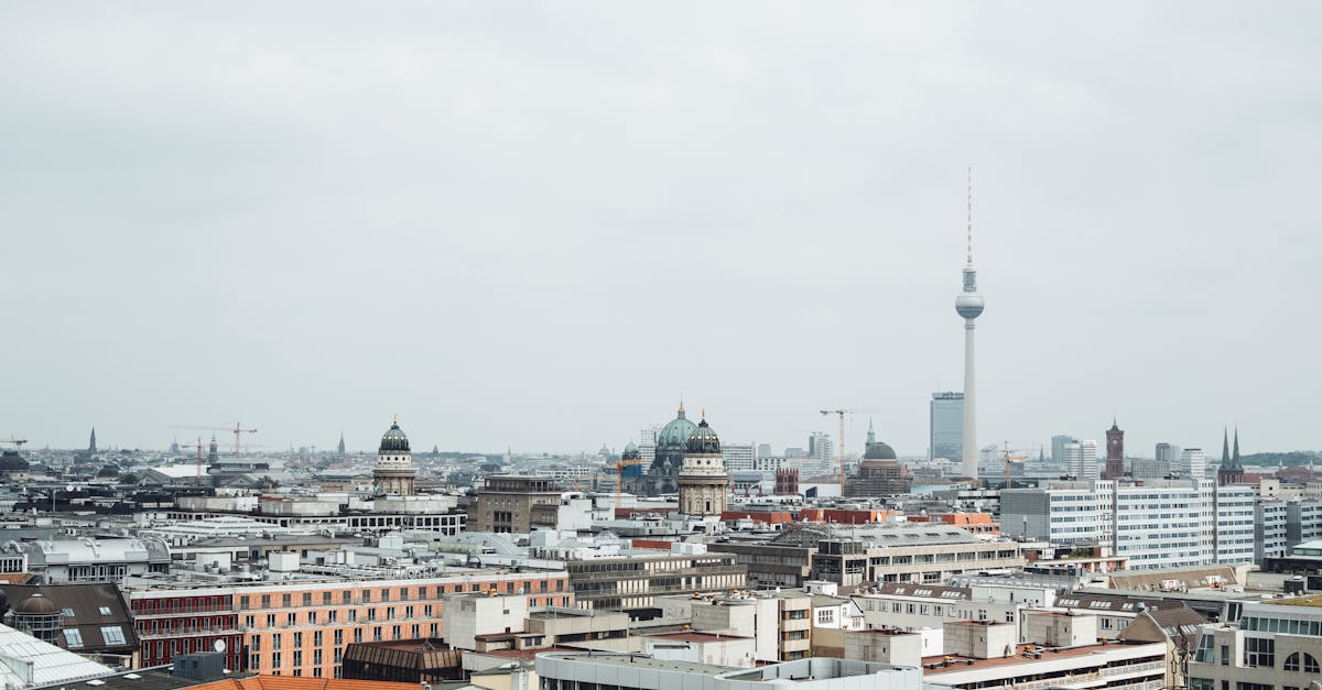 Berlin skyline and cityscape - salary and cost of living overview
