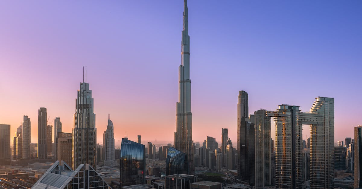 Dubai skyline and cityscape - salary and cost of living overview