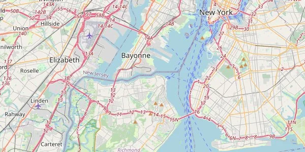 Map of New York showing key areas and neighborhoods