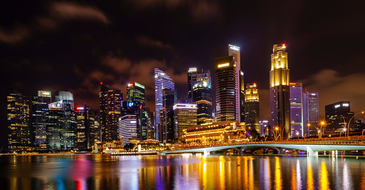 Singapore skyline and cityscape - salary and cost of living overview